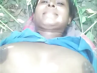 Desi Townsperson Aunty Fucked Outdoor with Young Lover